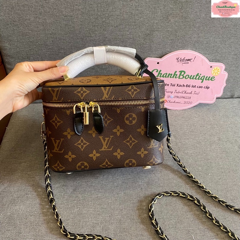 Túi xách cốp size 20 full box hoa tặng kèm khăn quấn