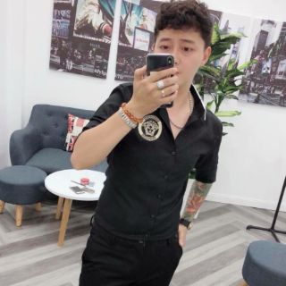 FREESHIP 99K_ ÁO SƠ MI LỤA SOÁI CA HỌA TIẾT VERSACE 3D CAO CẤP