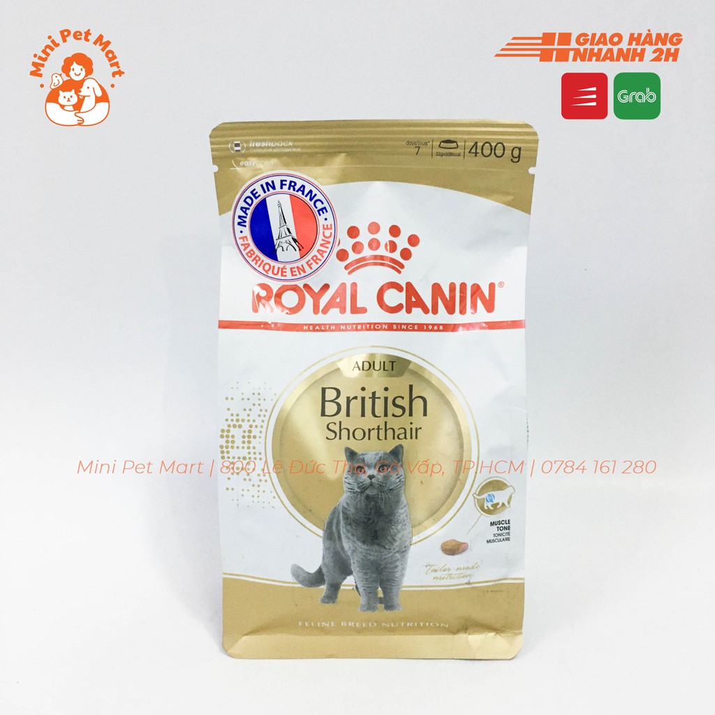 Thức ăn hạt cho mèo Anh lông ngắn trưởng thành ROYAL CANIN 400g