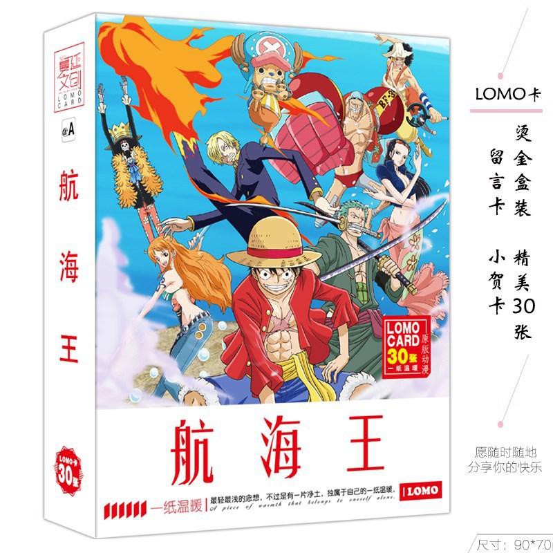 Hộp ảnh Lomo One Piece Wanted Đảo Hải Tặc 32 tấm in hình anime chibi