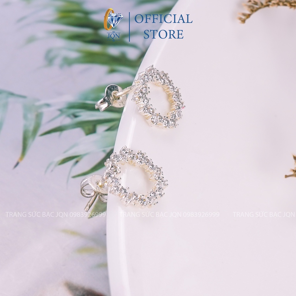 Bông tai nữ bạc ta trong phim huyền thoại biển xanh hot trend/ Trang sức bạc JQN