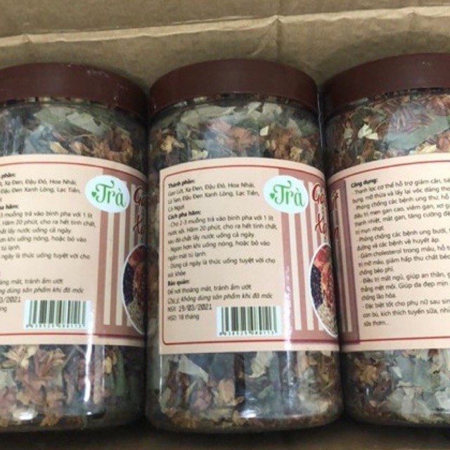 Trà gạo lứt xạ đen mix thảo mộc thiên nhiên