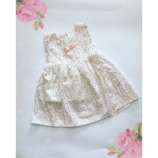 Đầm hè hoa nhí vải đũi cho bé gái I 10-15kg