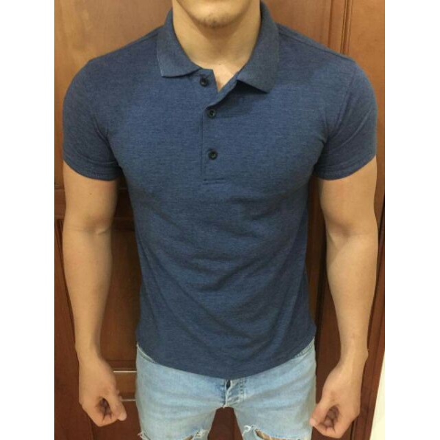 Áo Thun Nam Cộc Tay PoLo cổ bẻ vải trơn khô thoáng mát,form ôm nhẹ nam tính | BigBuy360 - bigbuy360.vn