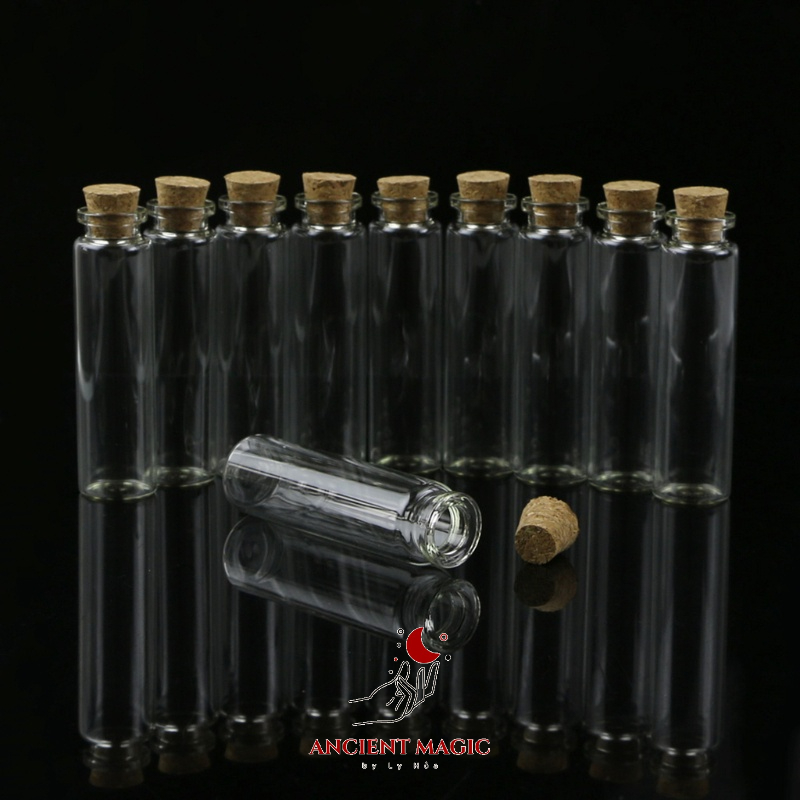 LỌ THỦY TINH 5ml - 7ml - 10ml - 20ml kèm nút gỗ bần - nút cao su | Ancient Magic by Ly Hỏa