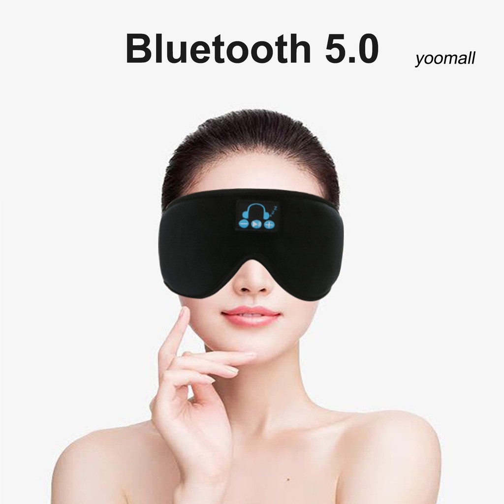 Miếng bịt mắt ngủ phát bạc Ymr Bluetooth 5.0 không dây 3d