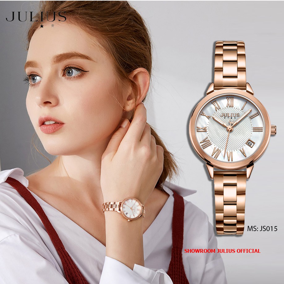 Đồng hồ nữ Julius Star JS-015 dây thép | Julius Official