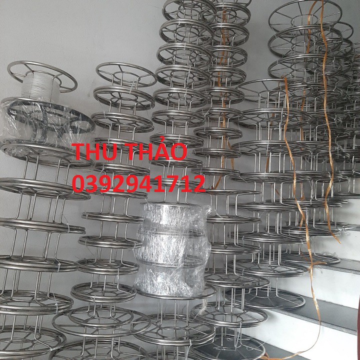 Guồng inox 304 quấn dây diều size 16cm, 20cm, 25cm, 30cm, 35cm