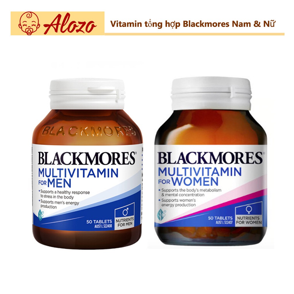  Vitamin tổng hợp Nam Nữ Blackmores 50 viên (mẫu mới)