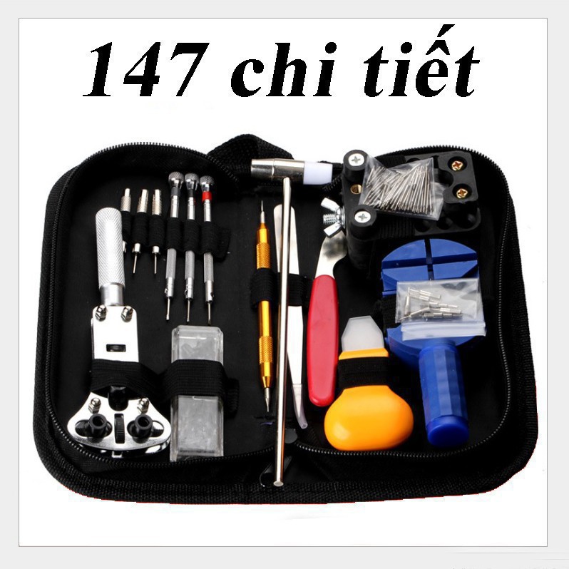 Bộ dụng cụ sửa đồng hồ 147 chi tiết - có box đi kèm