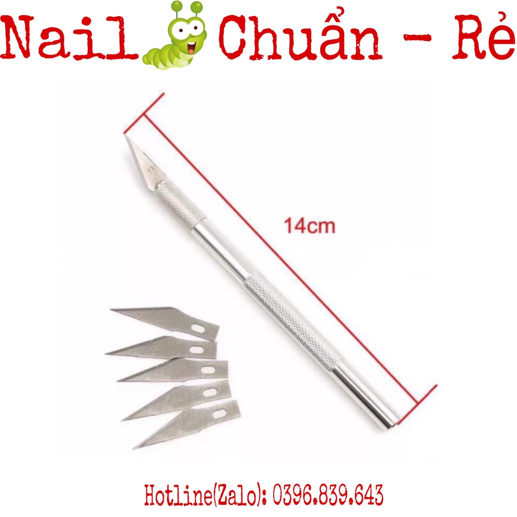 Dao Cắt Bột Làm Nail - Dao Cắt Frech - thay được lưỡi