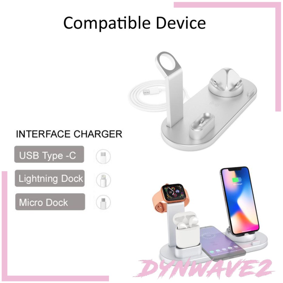 Đế Sạc Không Dây Qi Cho Iphone / Android / Type-c Dynwave2 Đứng