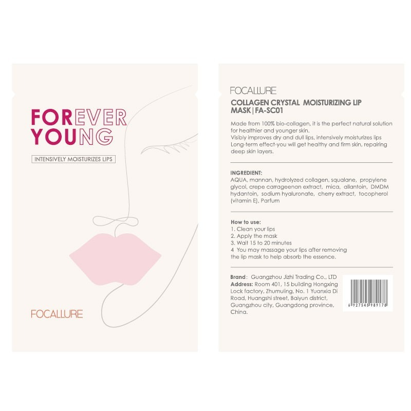 [Hàng mới về] Mặt nạ dưỡng môi/ mắt thành phần collagen dưỡng ẩm chống lão hóa | BigBuy360 - bigbuy360.vn