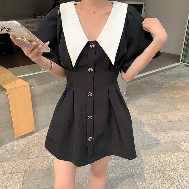 Đầm Đen Đa Năng Phong Cách Hàn Quốc Cổ Điển Dành Cho Nữ