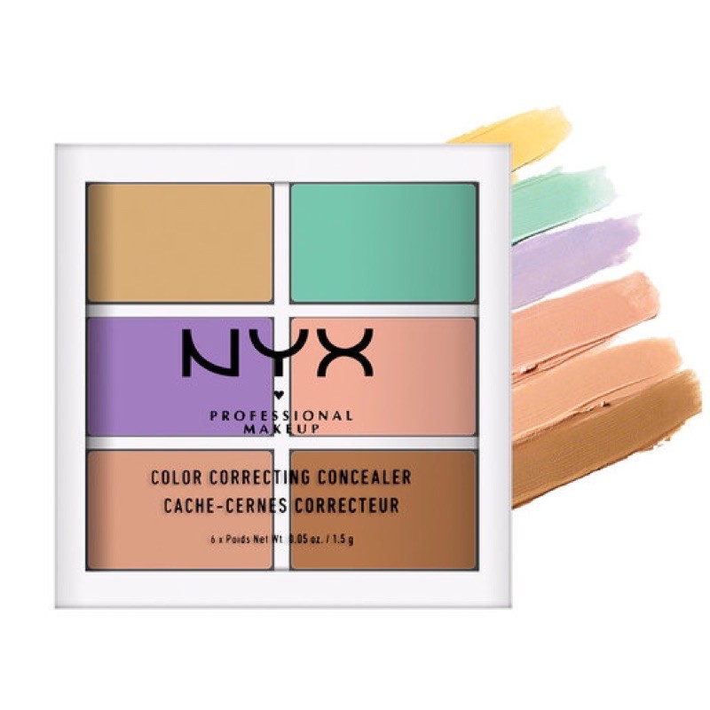 Bảng che khuyết điểm NYX color Correcting Concealer 6 ô