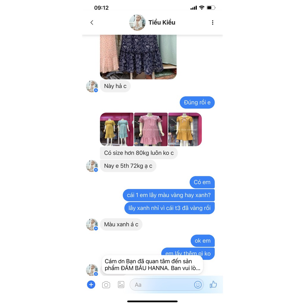 [HANNA] Đầm bầu công sở fom dài voan 2 lớp thoáng mát mùa hè không nhăn có 2 túi bên sườn có size 80kg