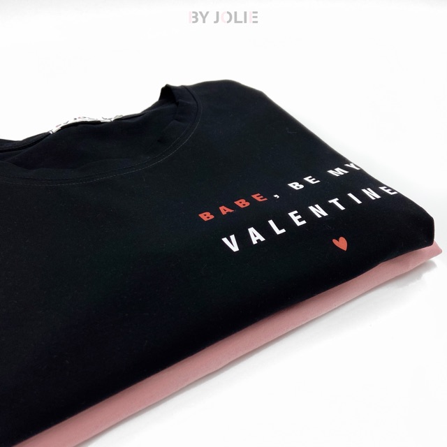 Áo phông  đôi unisex &quot;Valentine Wifi&quot; Byjolie chất cotton thoáng mát mềm mịn