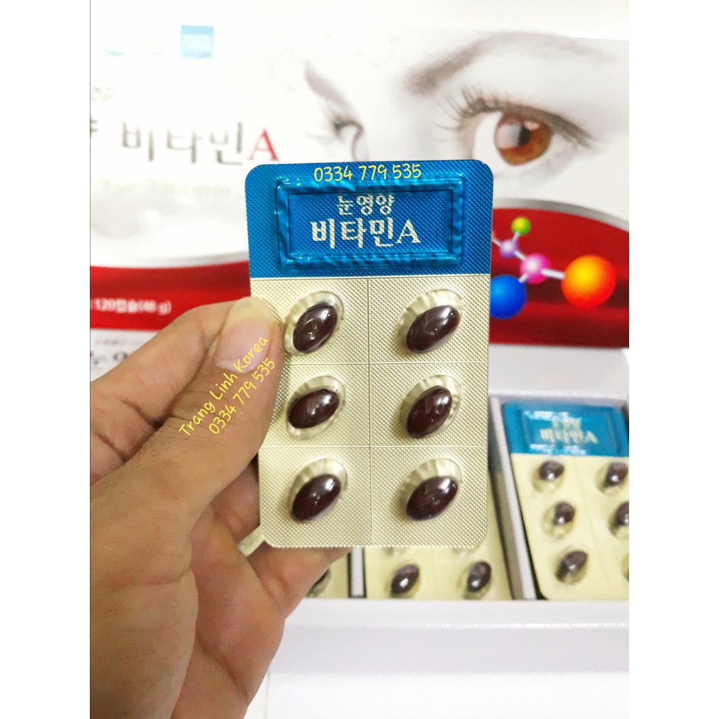 Viên Bổ Mắt VitaminA Health Of Eye Hàn Quốc, Hộp 120 viên