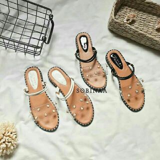 Sandal 2 kiểu quai trong đinh