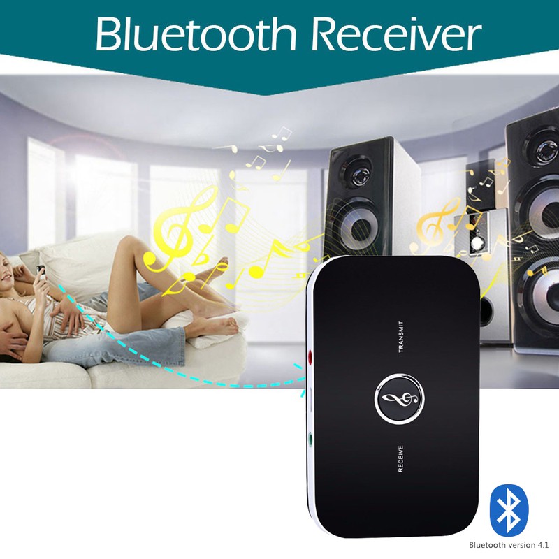 BỘ THU PHÁT NHẠC KHÔNG DÂY BLUETOOTH B6 - THU PHÁT TỪ ĐIỆN THOẠI, TIVI, PC, LAPTOP TỚI LOA, TAI NGHE BLUETOOTH