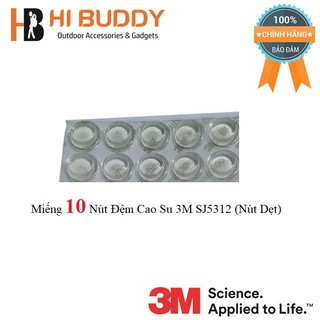 Miếng 10 Nút Đệm Cao Su 3M SJ5312 (Nút Dẹt)