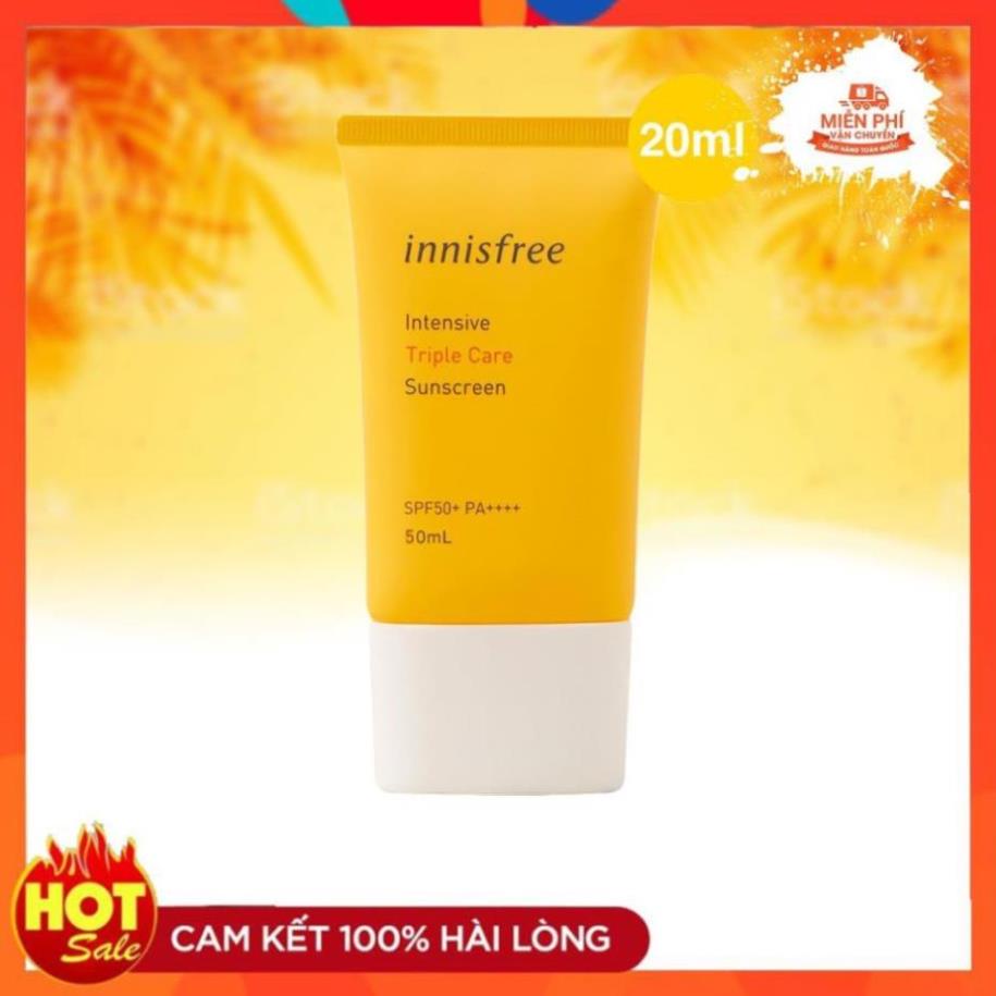 Kem chống nắng ⚡️𝑪𝒉𝒖𝒂̂̉𝒏 𝑪𝒉𝒊́𝒏𝒉 𝑯𝒂̃𝒏𝒈 ⚡️ lâu trôi Innisfree SPF50+ Pa++++ 50ml- Version 2021