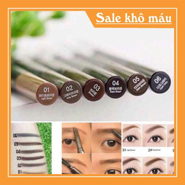 bimshop89 Chì kẻ chân mày 2 đầu The Face Shop Designing Eyebrow Pencil Hàn Quốc. thaost93