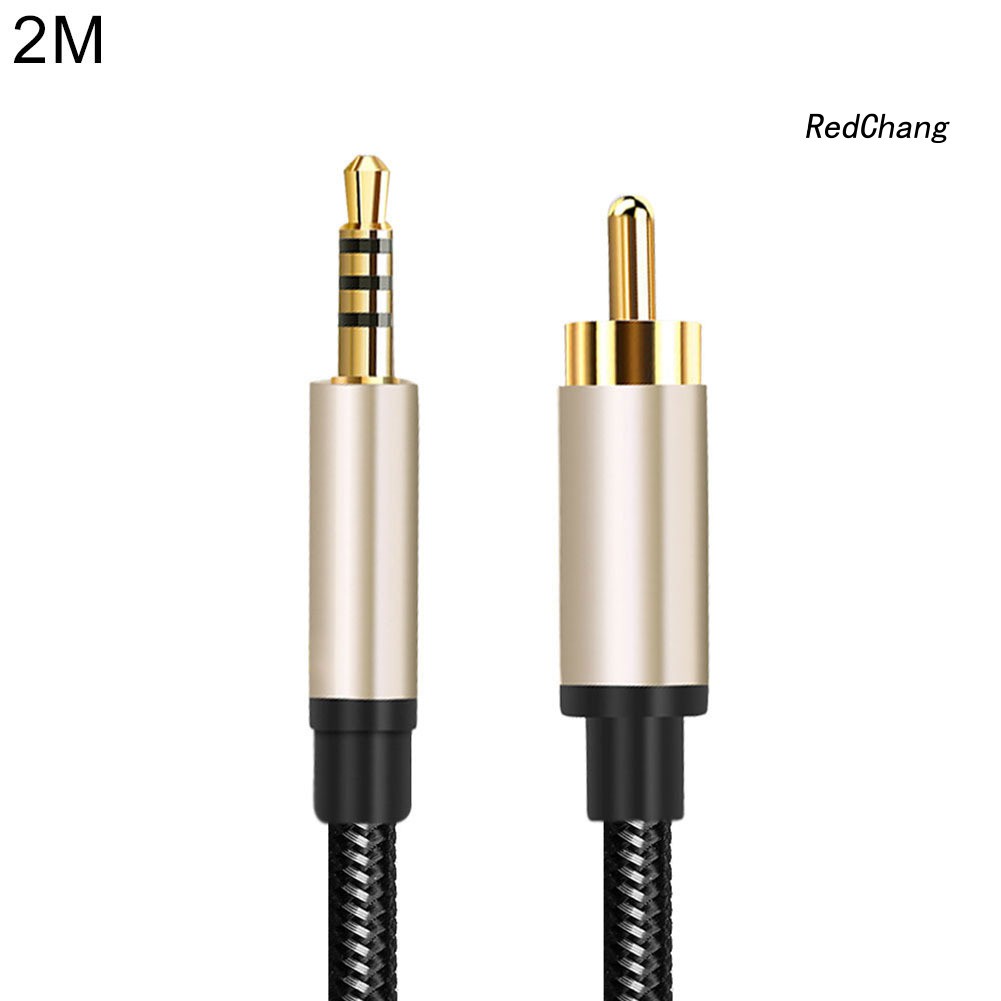 -SPQ- 1/2m RCA to AUX 3.5mm Jack Coaxial Audio Connector Cable for Xiao-mi 1/2 TV