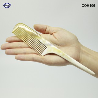 Lược sừng xuất Nhật - COH106 (Size: M - 19cm) Lược đuôi chuột ❤️FREESHIP đơn > 50k❤️ Horn Comb of HAHANCO - Chăm sóc tóc