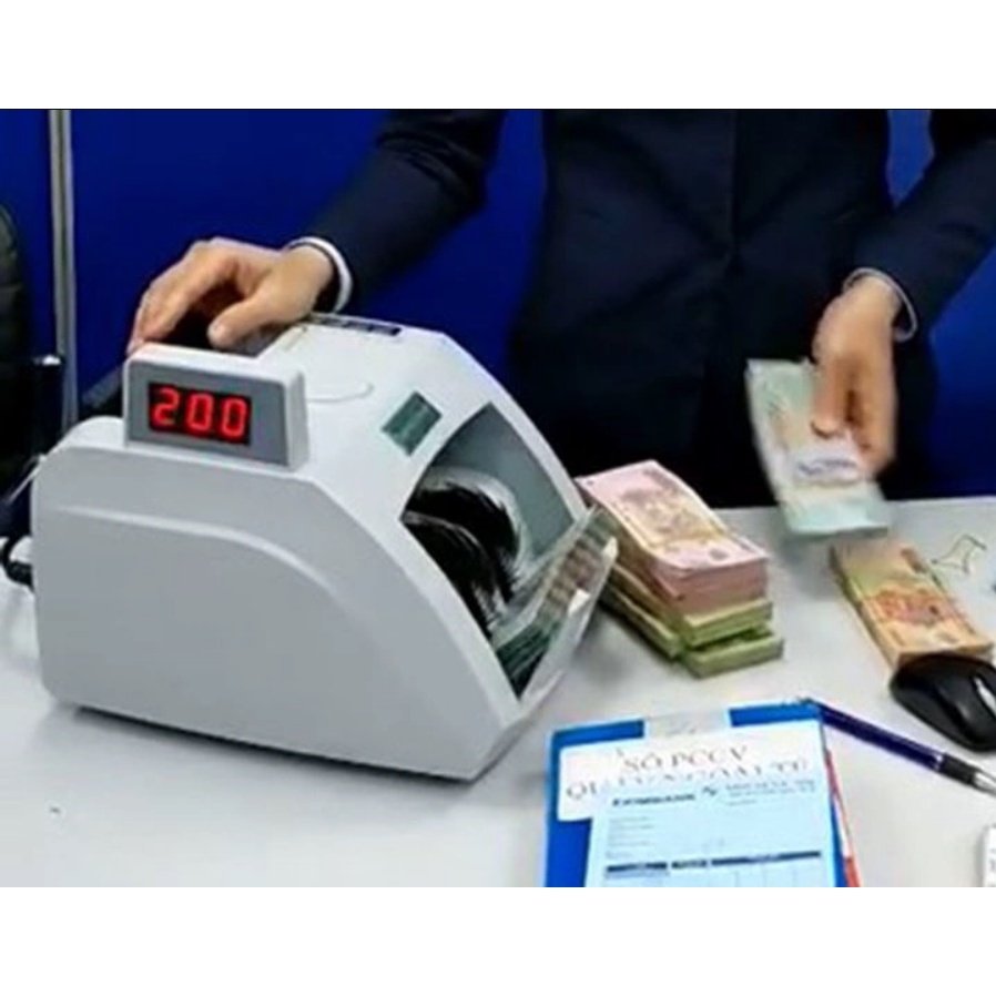 Máy Đếm Tiền Cao Cấp Glory 5300 Plus Phát Hiện Tiền Giả Chuyên Sử Dụng Trong Ngân Hàng - Hàng Chính Hãng