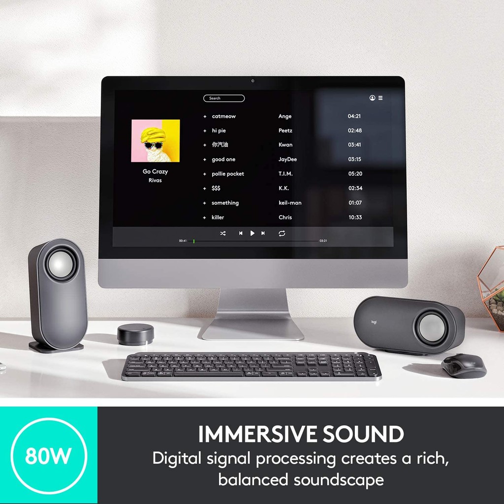 Loa Không Dây Logitech Z407 80W - hàng chính hãng