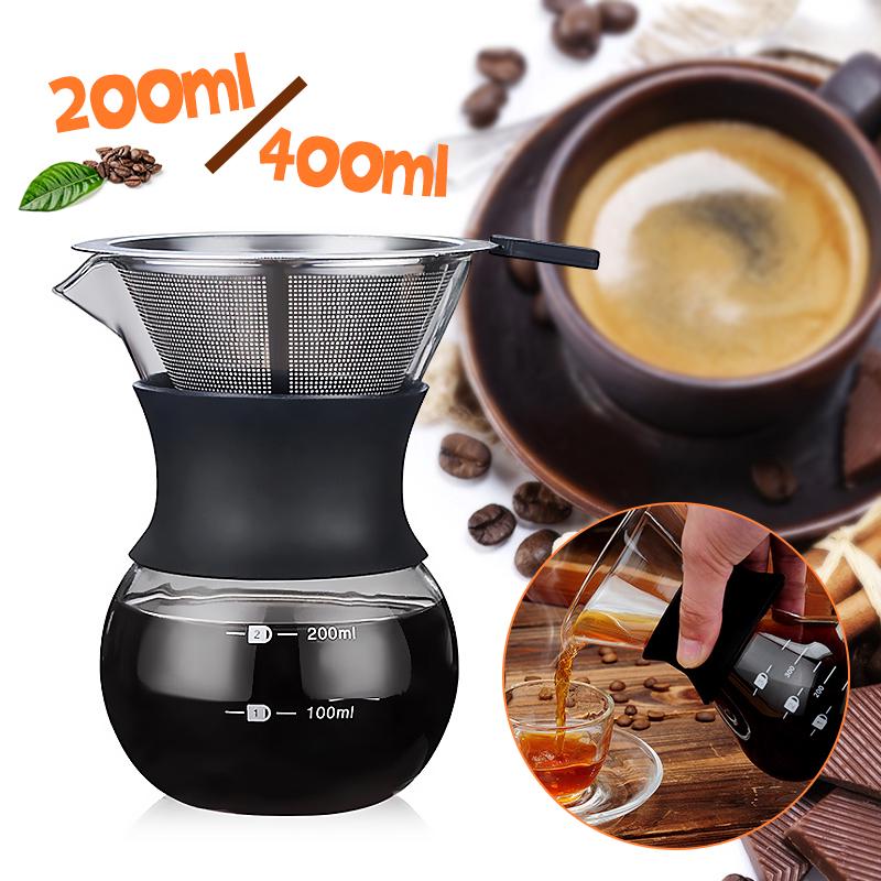 Bình pha cà phê thủy tinh 200 / 400ml