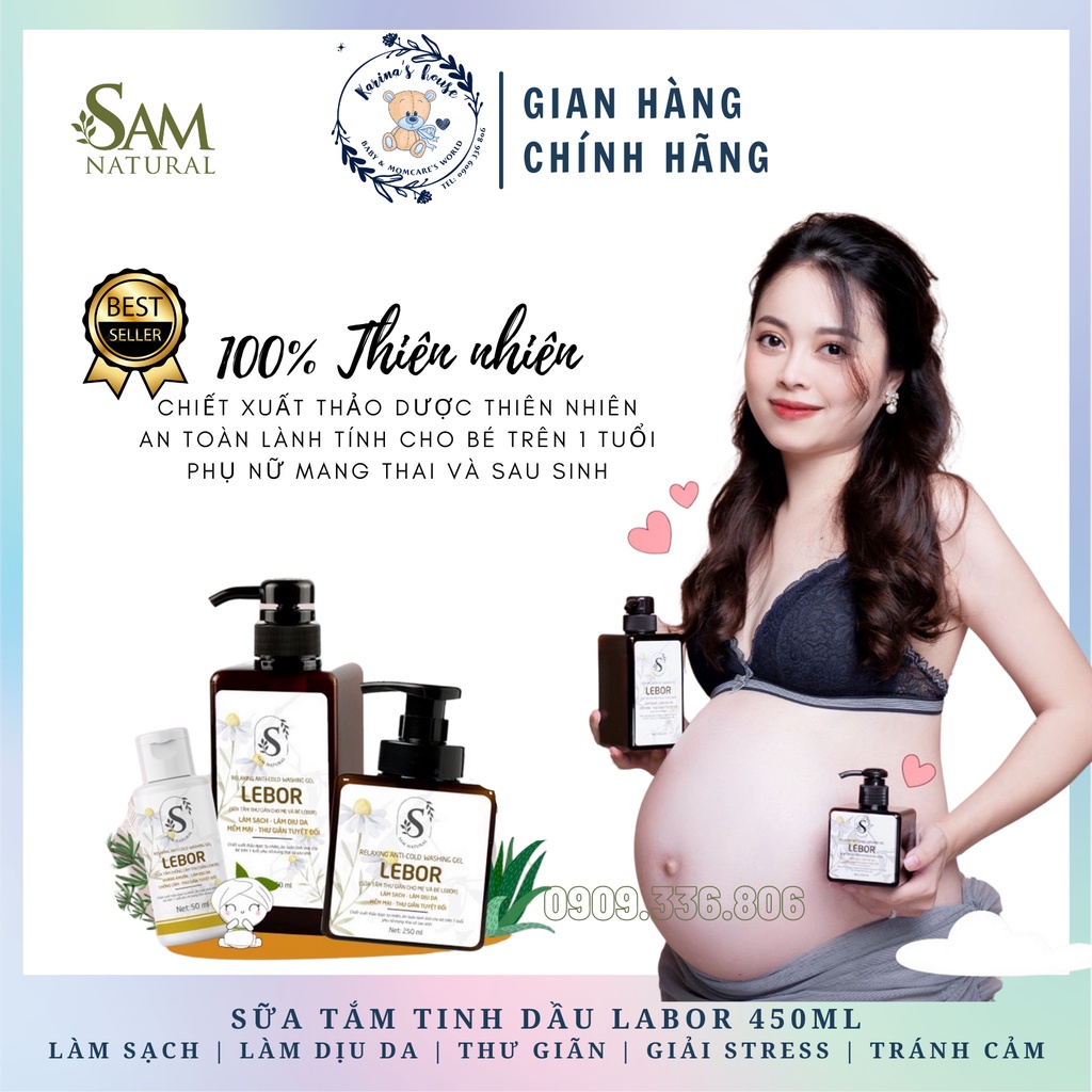 Sữa tắm thư giãn, relax, giải cảm LABOR Sam Natural 450ml
