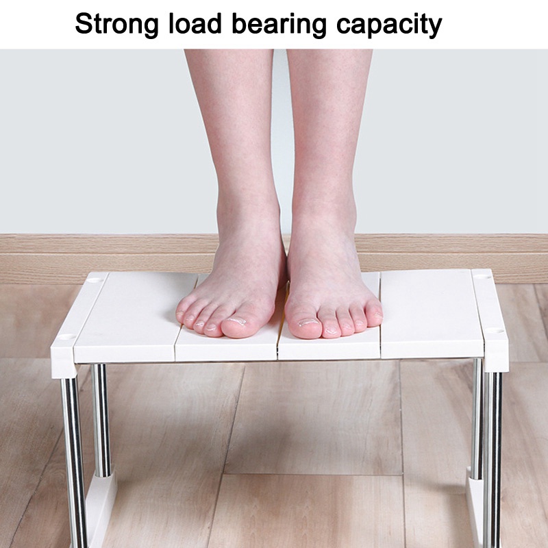 Tủ bếp Quầy kệ tổ chức Giá để gia vị có thể xếp chồng lên nhau có thể mở rộng cho nước sốt bát đĩa Màu đen