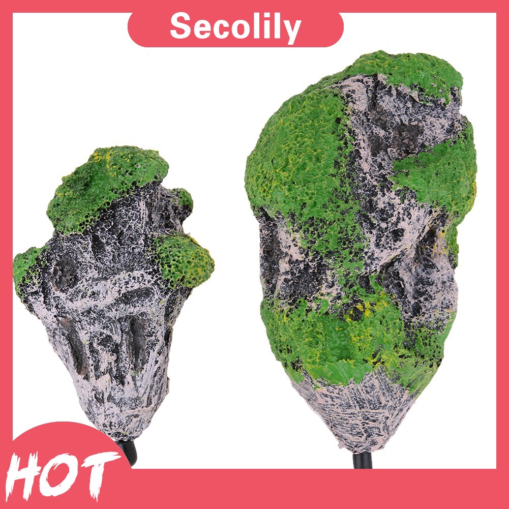 Đá nhân tạo nổi lơ lửng có rêu trang trí bể cá