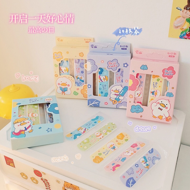 Băng dán cá nhân hình heo hồng KHÔNG THẤM NƯỚC, băng Urgo Zanmoo