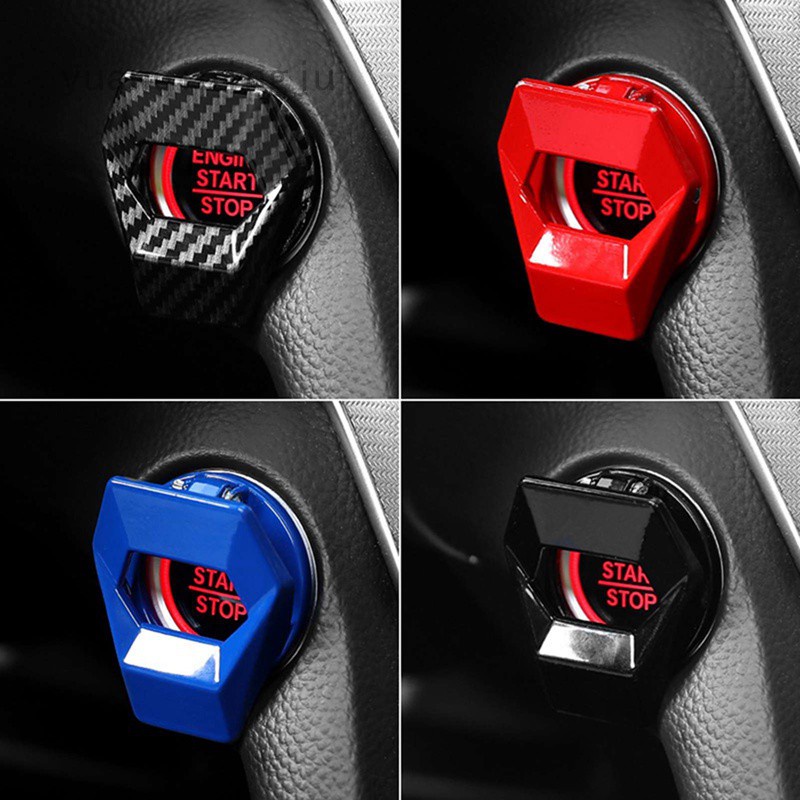 YQP Car Accessories Switch cover Universal Car Engine Start Stop Push Button Switch Decorative Cover Trim Sticker