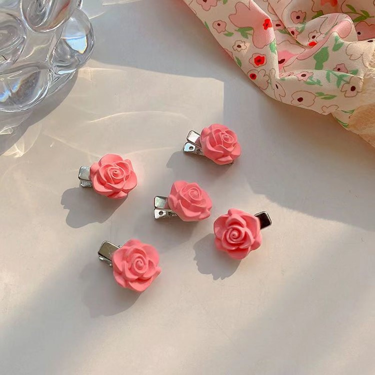 PVN47506 Kẹp Tóc Mini Đính Nơ Hình Trái Tim/Nơ Màu Hồng Dễ Thương Phong Cách Hàn Quốc Cho Nữ Giá Rẻ