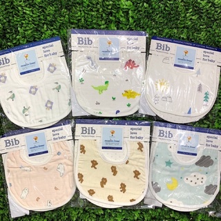BIB Yếm xô muslin sợi tre cao cấp