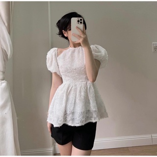 Áo croptop ôm họa tiết hoa nhí cực xinh- Hàng chất lượng cao
