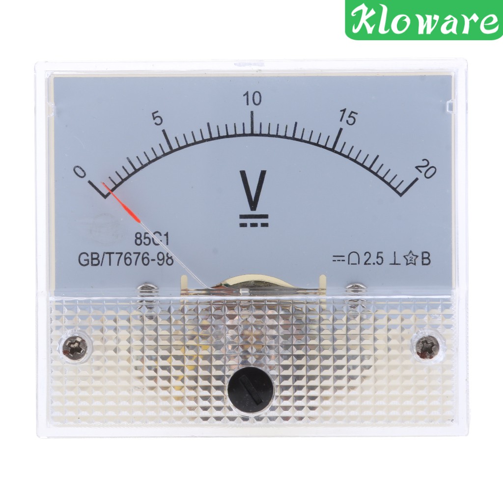 Bảng Điều Khiển Ampe Kế Ampe Kế 85C1 DC 0-5V Hình Chữ Nhật