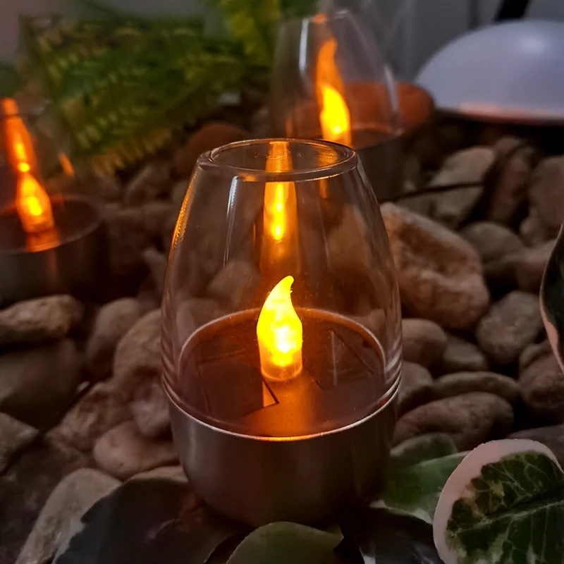 Đèn LED Trang Trí Bằng Thép Không Gỉ Sử Dụng Năng Lượng Mặt Trời
