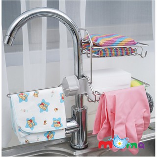 Kệ để bồn rửa chén với vòi tắm 2 tầng