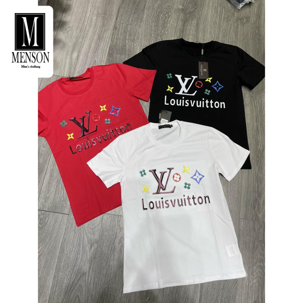 [Hàng Cao Cấp] Áo Thun Nam, Áo Phông Nam Cổ Tròn Hàng Hiệu In hình L.V Cao Cấp Chất Cotton Thoáng Mát Mùa Hè M6338 | BigBuy360 - bigbuy360.vn