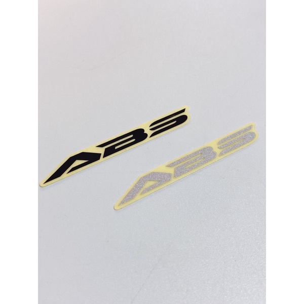 Tem phanh chữ ABS màu đen và bạc cho xe Honda hàng Chính hãng