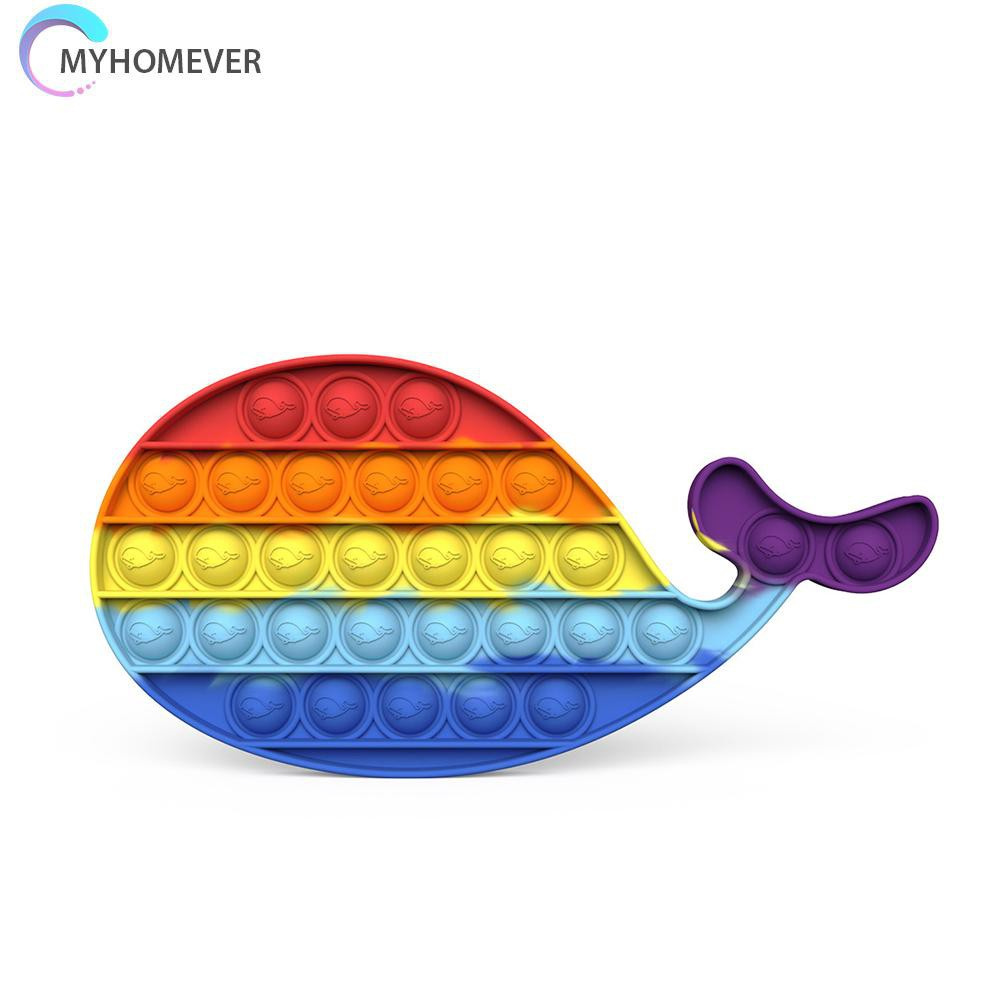 Pop It Fidget Đồ chơi Silicone Push Bubble Concentration Stress Relief Đồ chơis Fidget Đồ chơi Rainbow