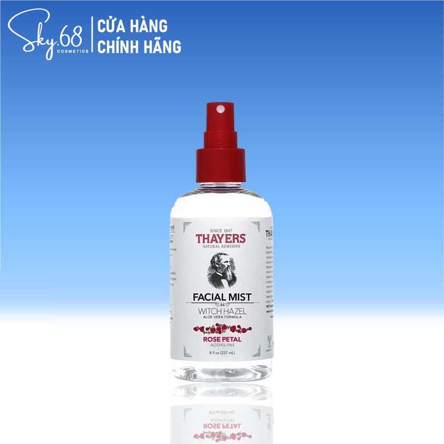 Nước Hoa Hồng Dạng Xịt Thayers Toner Facial Mist Rose 237ml