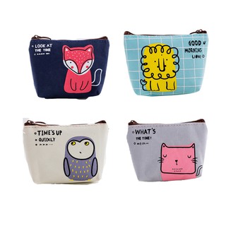 Ví nhỏ đựng chìa khóa tiền xu họa tiết hoạt hình