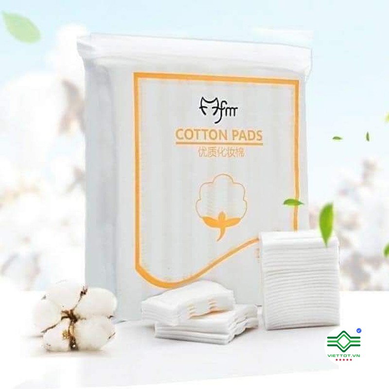 Bông tẩy trang 3 lớp Cotton Pads [Túi 222 miếng] loại 1 VT001-CP