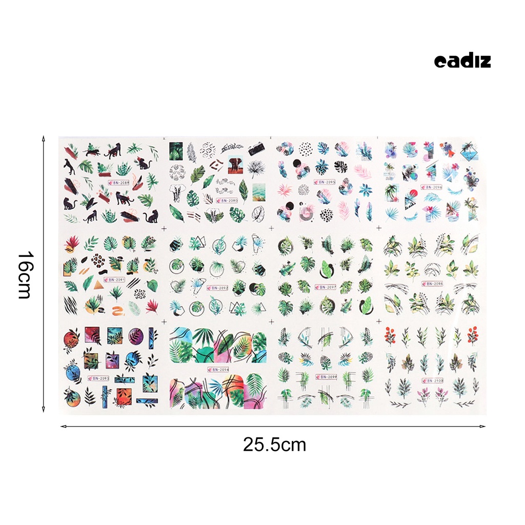 Miếng Dán Trang Trí Móng Tay Họa Tiết Hoa Siêu Mỏng Tiện Dụng Cho Nữ